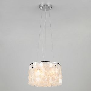 Подвесная люстра Eurosvet 60005/3 хром/перламутр фото