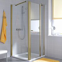 KERMI Atea Душевой угол 120x90х200см,, HeliosGold, стекло прозрачное+Kermiclean фото