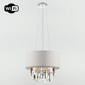 Каскадная люстра Eurosvet 10122/6 хром/прозрачный хрусталь Strotskis Smart (10106/6) фото