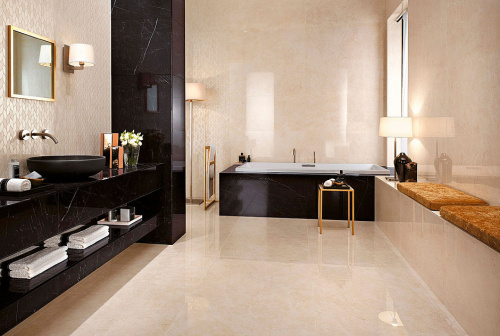 Керамогранит AZRM Marvel Nero Marquina Lappato 60x60 фото 2