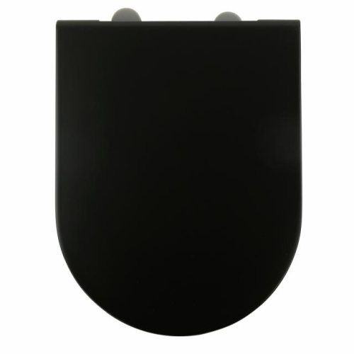 Крышка/сиденье унитаза Migliore Monaco Standart, с системой Microlift, цвет черный матовый/хром 32075