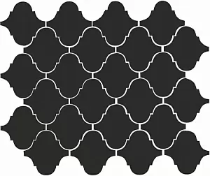 Плитка Kerama Marazzi Арабески глянцевый 65001 черный 26x30 фото