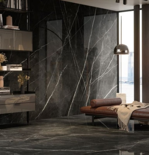 Керамогранит AFXY Marvel Calacatta Black Lappato 120x278 фото 2