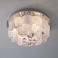 Накладная люстра Eurosvet 80117/8 хром/белый фото