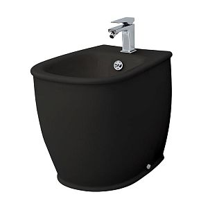 Artceram Azuley Биде напольное 36х52см c креплением, с 1 отв, цвет: черный фото