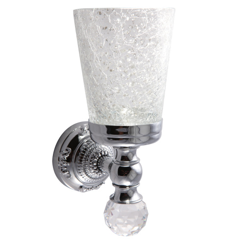 Cтакан настенный Migliore Cristalia, стекло/хром/Swarovski 16788