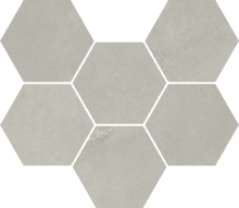 Мозаика Italon Continuum 620110000188 Silver Mosaico Hexagon 25x29 фото