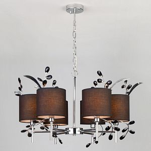 Подвесная люстра Eurosvet 70071/6 хром фото