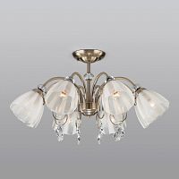 Люстра на штанге Eurosvet 30155/8 античная бронза фото