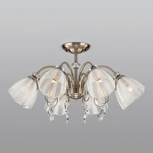 Люстра на штанге Eurosvet 30155/8 античная бронза фото