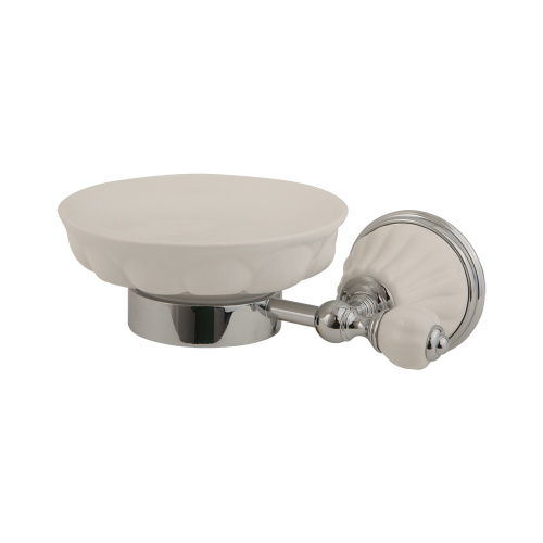 Mыльница Migliore Olivia настенная, керамика белая, хром 17477