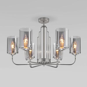 Люстра на штанге Eurosvet 60138/6 сатин-никель фото