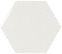 Equipe Scale Настенная керамическая плитка Hexagon White 10.7x12.4 глазурованный глянцевый фото