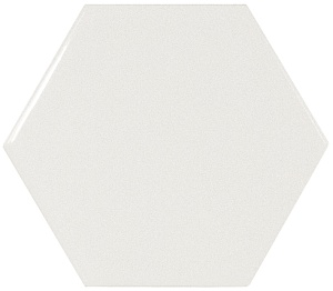 Equipe Scale Настенная керамическая плитка Hexagon White 10.7x12.4 глазурованный глянцевый фото