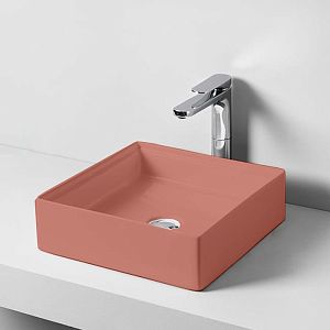Artceram Scalino Раковина 38х38 см, без отв,, накладная, без слив-перелива, цвет: rosso corallo фото