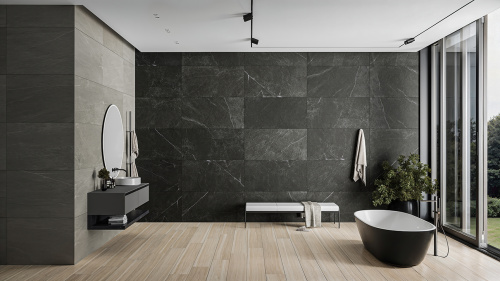 Керамогранит TAU Ceramica Mythe Black Matt 60х120 фото 2