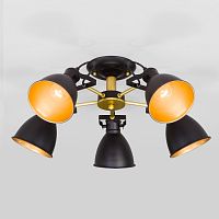 Люстра на штанге Eurosvet 70112/5 черный фото