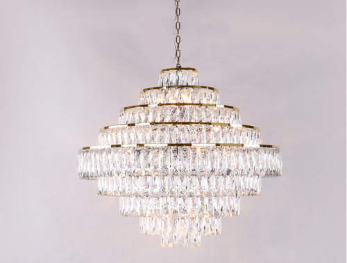 Каскадная люстра Newport 10125+14/C gold