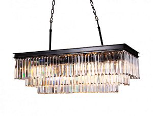 Каскадная люстра Newport 31111/S black+gold фото