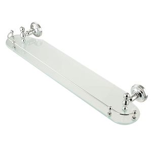 Полка c галереей Migliore Mirella L58 см, стекло матовое/хром 17246 фото