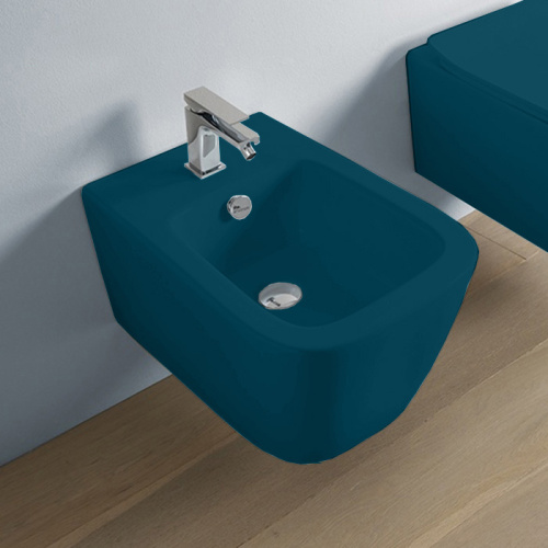 Artceram A16 Биде подвесное 36х52 см, 1 отв,, цвет: petrolio