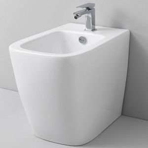 Artceram A16  Биде напольное приставное  36х52 см, с 1 отв под смеситель, с креплениями, цвет: белый фото