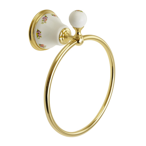 Кольцо Migliore Provance, керамика с декором/золото 17696