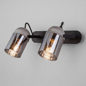 Спот Eurosvet 20122/2 черный/тертый серый фото