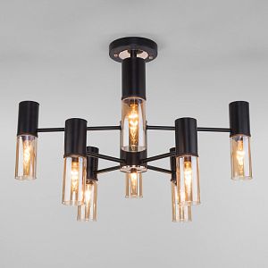 Люстра на штанге Eurosvet 70125/8 черный фото