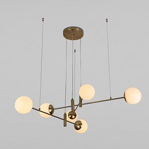 Подвесная люстра Eurosvet 70146/6 латунь фото