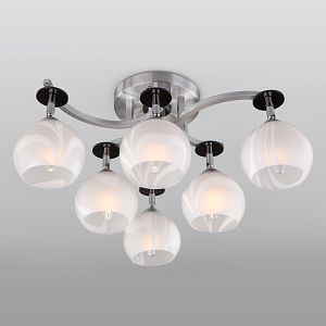 Накладная люстра Eurosvet 9643/6 алюминий/белый фото