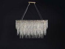 Каскадная люстра Newport 10909+9/C gold фото