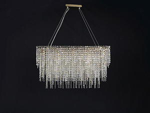 Каскадная люстра Newport 10909+9/C gold фото