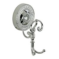 Крючок Migliore Montecarlo двойной с завитком, хром 31532 фото