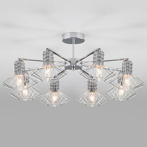 Люстра на штанге Eurosvet 70108/8 хром фото