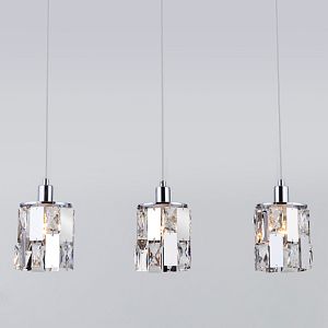 Подвесной светильник Eurosvet 50101/3 хром фото