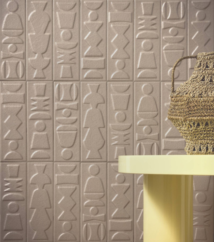 Керамическая плитка 41ZERO42 Nok 4101223 Totem Taupe 6,5х20 фото 2