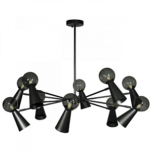 Люстра на штанге LOFT IT 10046/10 Black фото