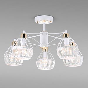 Люстра на штанге Eurosvet 70075/5 белый фото