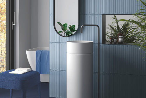 Керамическая плитка Equipe Hopp Blue 31187 5х40 фото 2