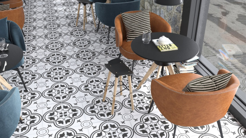 Глазурованный керамогранит YURTBAY Tulip White S17613.6 20х20 фото 2