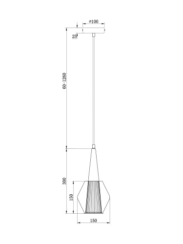 Подвесной светильник Freya FR8008PL-01GB фото 4