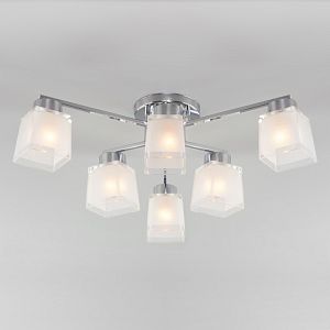 Накладная люстра Eurosvet 30162/6 хром фото