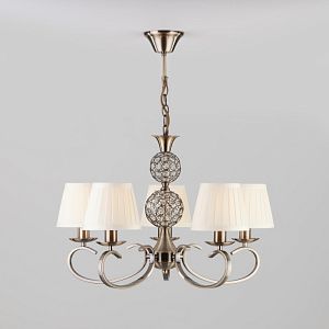 Подвесная люстра Eurosvet 60089/5 античная бронза фото