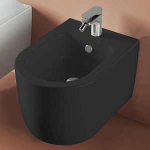 Artceram Monet Биде подвесное 36х52см,, 1 отв,, цвет: черный матовый фото