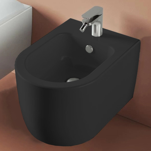 Artceram Monet Биде подвесное 36х52см,, 1 отв,, цвет: черный матовый