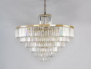 Каскадная люстра Newport 31124/S gold фото