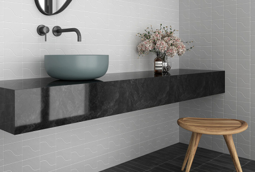 Плитка Equipe Curve 28845 Grey Gloss 8,3x12 фото 2