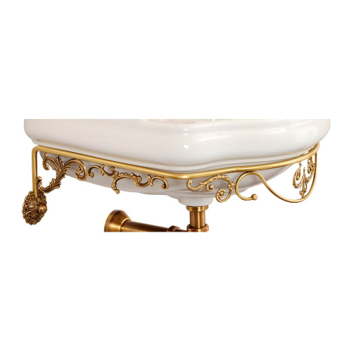 Консоль Migliore Bella подвесная 55 см ажурная, бронза 20704