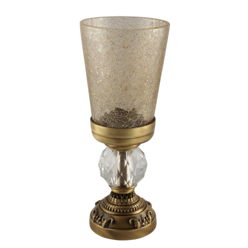 Cтакан настольный Migliore Cristalia, стекло/бронза/Swarovski 16757